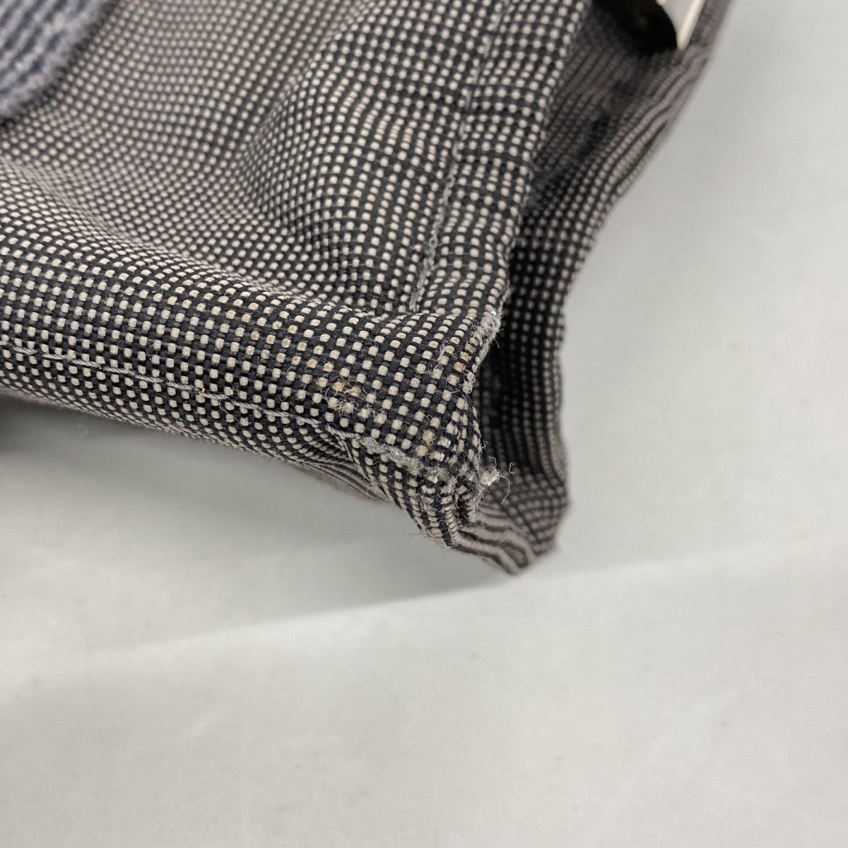 【6fc3810】エルメス ハンドバッグ エールラインPM キャンバス グレー シルバー金具【中古】レディース
