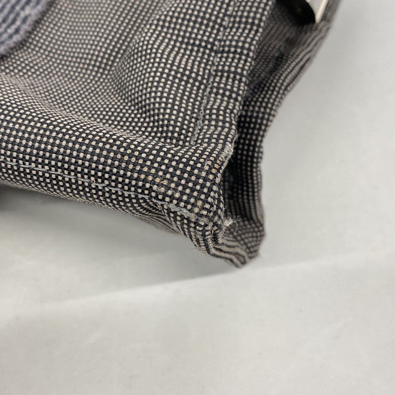 【6fc3810】エルメス ハンドバッグ エールラインPM キャンバス グレー シルバー金具【中古】レディース