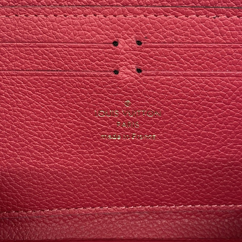 【6fc3817】ルイヴィトン 長財布 モノグラム・アンプラント ポルトフォイユクレマンス M61701 レザン【中古】レディース