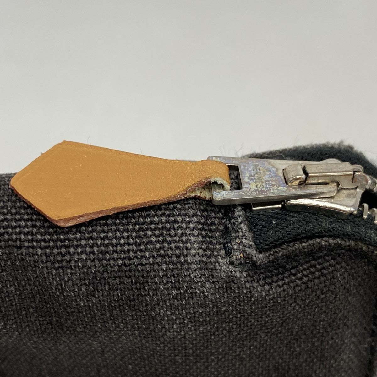 【6fc3819】エルメス 長財布 フールトゥパースGM キャンバス ブラック グレー シルバー金具【中古】メンズ レディース ユニセックス