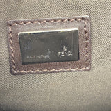 【6fc3830】フェンディ ハンドバッグ ズッキーノ ナイロンキャンバス ブラウン シルバー金具【中古】メンズ レディース ユニセックス