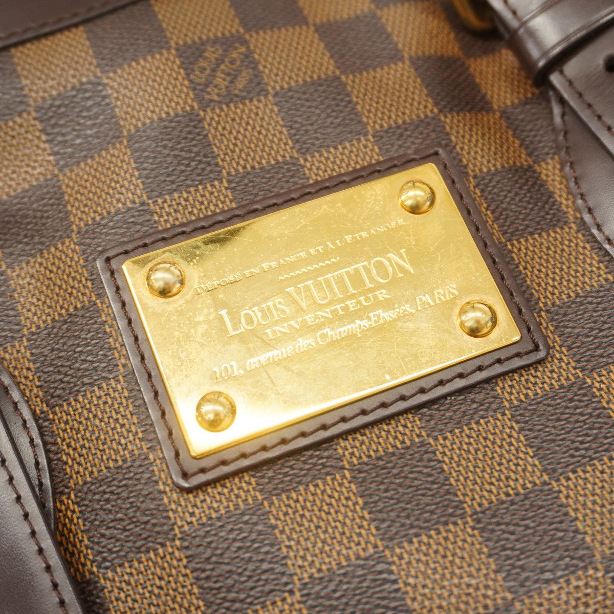 【6fc3840】ルイヴィトン トートバッグ ダミエ ハムステッドMM N51204 エベヌ【中古】レディース