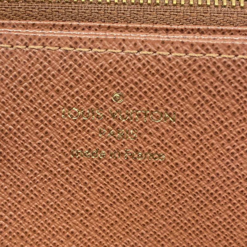 【6fc3862】ルイヴィトン 長財布 モノグラム ジッピーウォレット M42616 ブラウン【中古】レディース