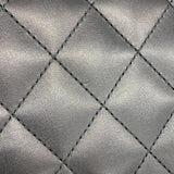 【6fc3885】シャネル 長財布 カンボン ラムスキン ブラック シルバー金具【中古】レディース