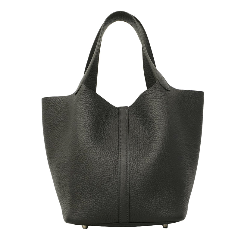 【6fc3886】エルメス ハンドバッグ ピコタンロックMM トリヨンクレマンス キャバレー シルバー金具 K刻印【中古】レディース