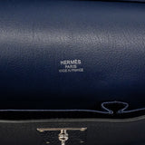【6fc3887】エルメス ショルダーバッグ ジプシエール34 トリヨンクレマンス ブルーオブスキール シルバー金具 □M刻印【中古】レディース