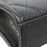 【6fc3889】シャネル ハンドバッグ マトラッセ チェーンショルダー キャビアスキン ブラック シャンパンゴールド金具 2wayバッグ【中古】レディース