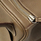 【6fc3892】エルメス ハンドバッグ リンディ34 トリヨンクレマンス エトゥープ シルバー金具 T刻印【中古】レディース