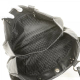 【6fc3904】クリスチャンディオール ハンドバッグ ガウチョ レザー ブラック シルバー金具【中古】レディース