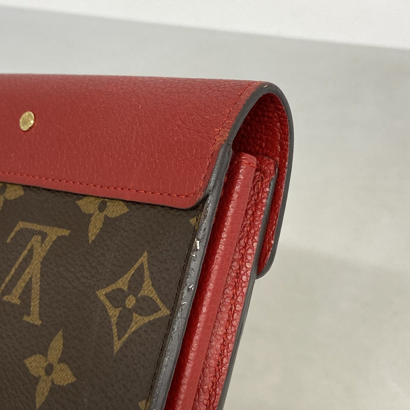 【6fc3921】ルイヴィトン 長財布 モノグラム ポルトフォイユパラス M58414 ブラウン スリーズ【中古】レディース