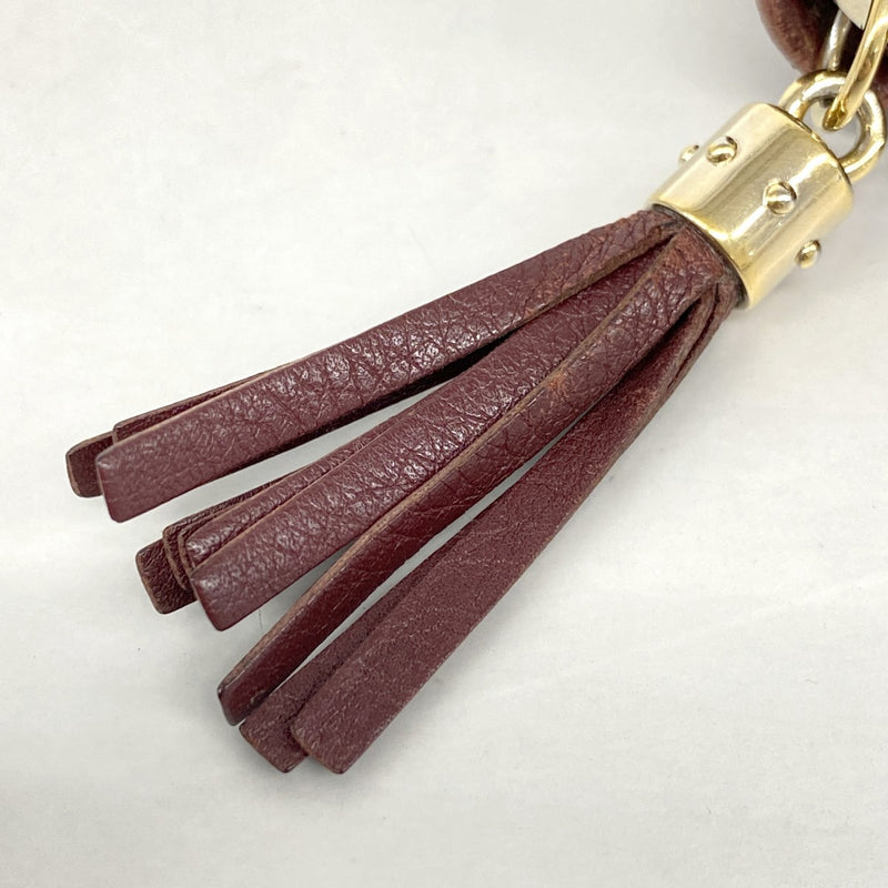 【6fc3928】グッチ 長財布 ソーホー 282413 レザー ボルドー シャンパンゴールド金具【中古】レディース