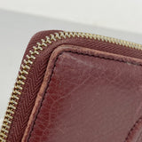 【6fc3928】グッチ 長財布 ソーホー 282413 レザー ボルドー シャンパンゴールド金具【中古】レディース