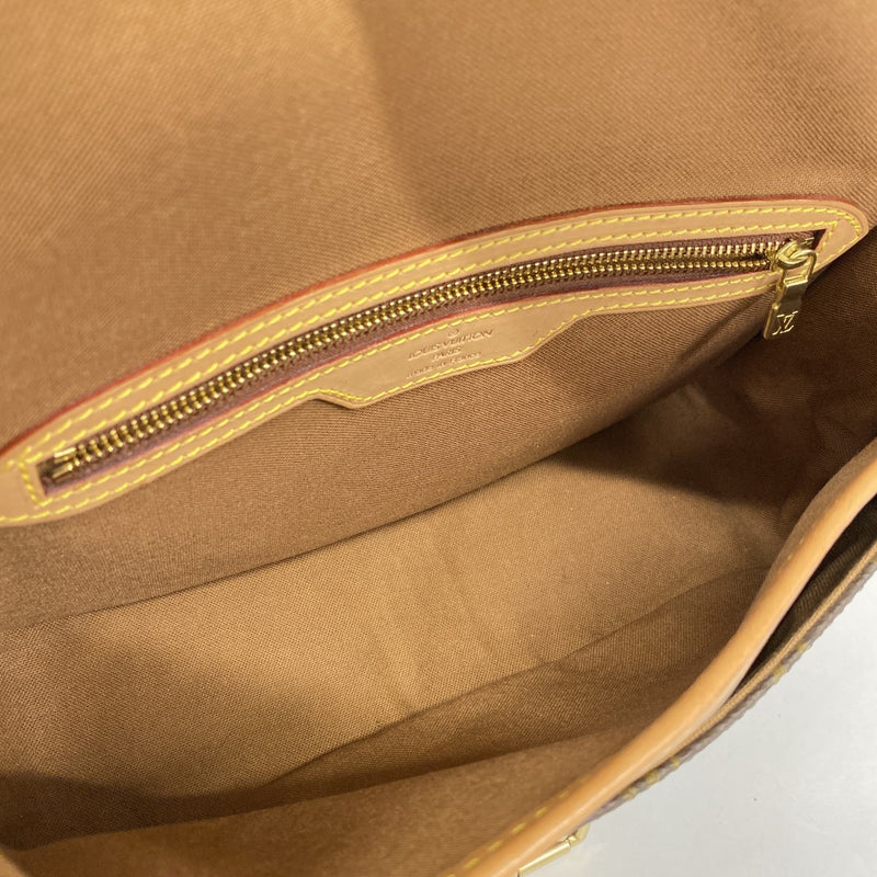 【6fc3936】ルイヴィトン ショルダーバッグ モノグラム ソローニュ M42250 ブラウン【中古】レディース