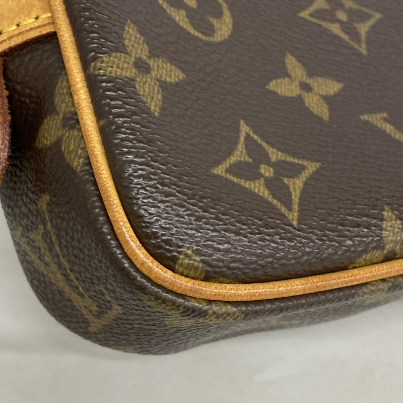 【6fc3941】ルイヴィトン ショルダーバッグ モノグラム ポシェットマルリーバンドリエール M51828 ブラウン【中古】レディース