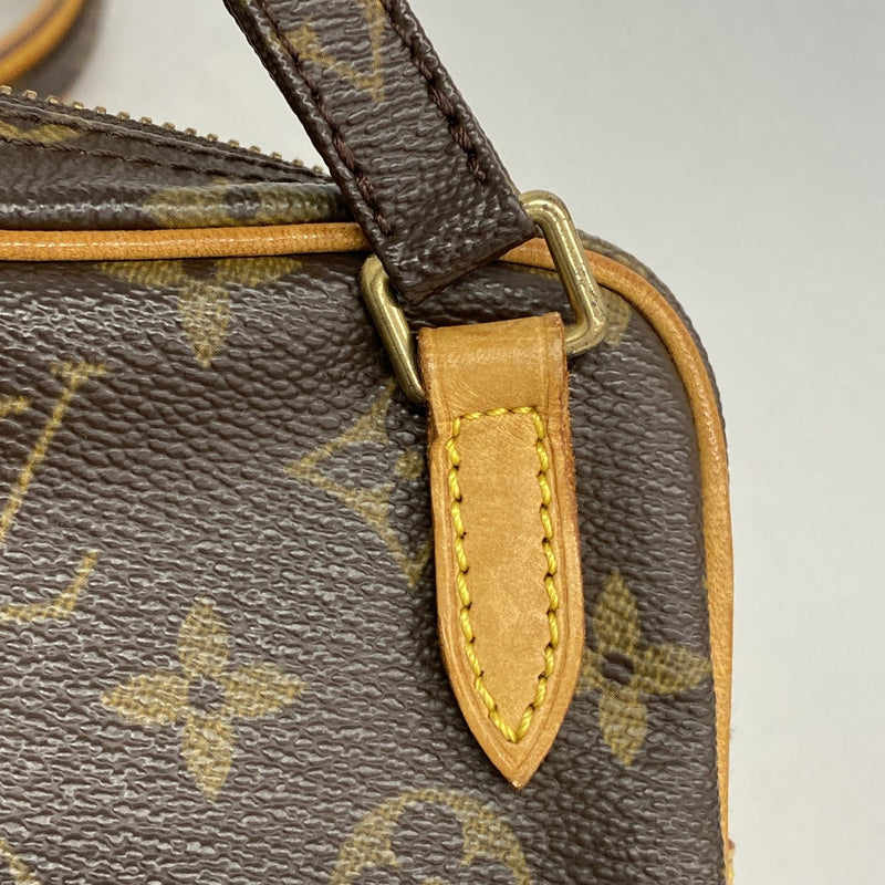 【6fc3941】ルイヴィトン ショルダーバッグ モノグラム ポシェットマルリーバンドリエール M51828 ブラウン【中古】レディース
