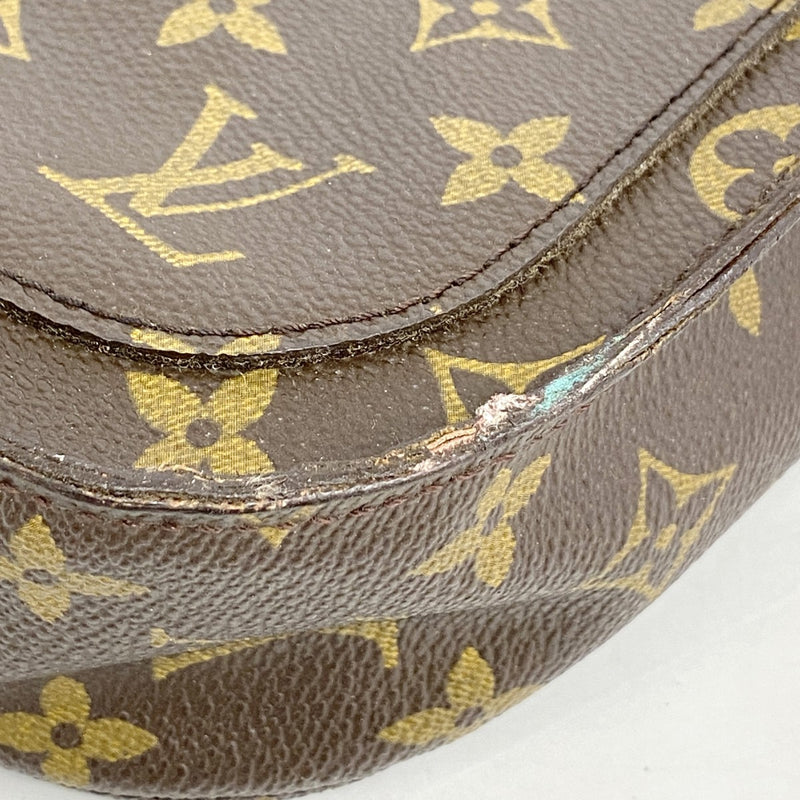 【6fc3998】ルイヴィトン ショルダーバッグ モノグラム サンクルーGM M51242 ブラウン【中古】レディース