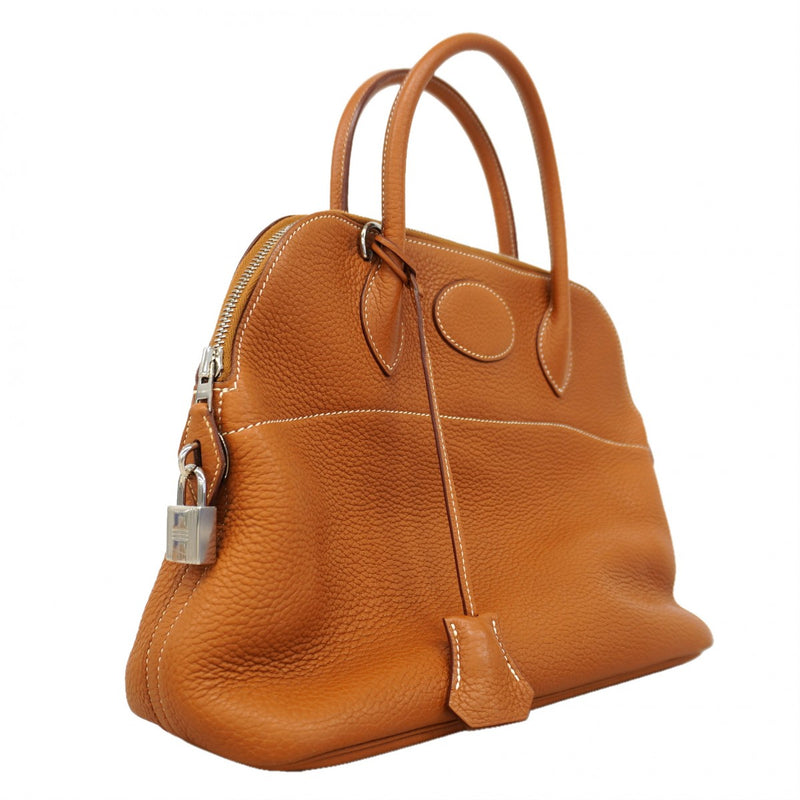 【6fc4010】エルメス ハンドバッグ ボリード31 トリヨンクレマンス ゴールド シルバー金具 T刻印 2wayバッグ【中古】レディース