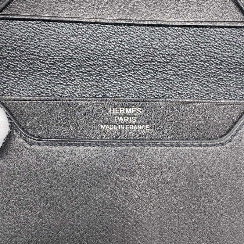 【6fc4017-h】エルメス カードケース RMS エバーカラー ブラック シルバー金具 B刻印【中古】メンズ レディース ユニセックス