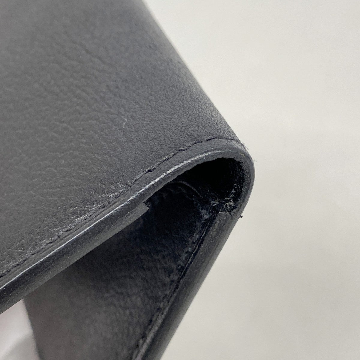 【6fc4017-h】エルメス カードケース RMS エバーカラー ブラック シルバー金具 B刻印【中古】メンズ レディース ユニセックス