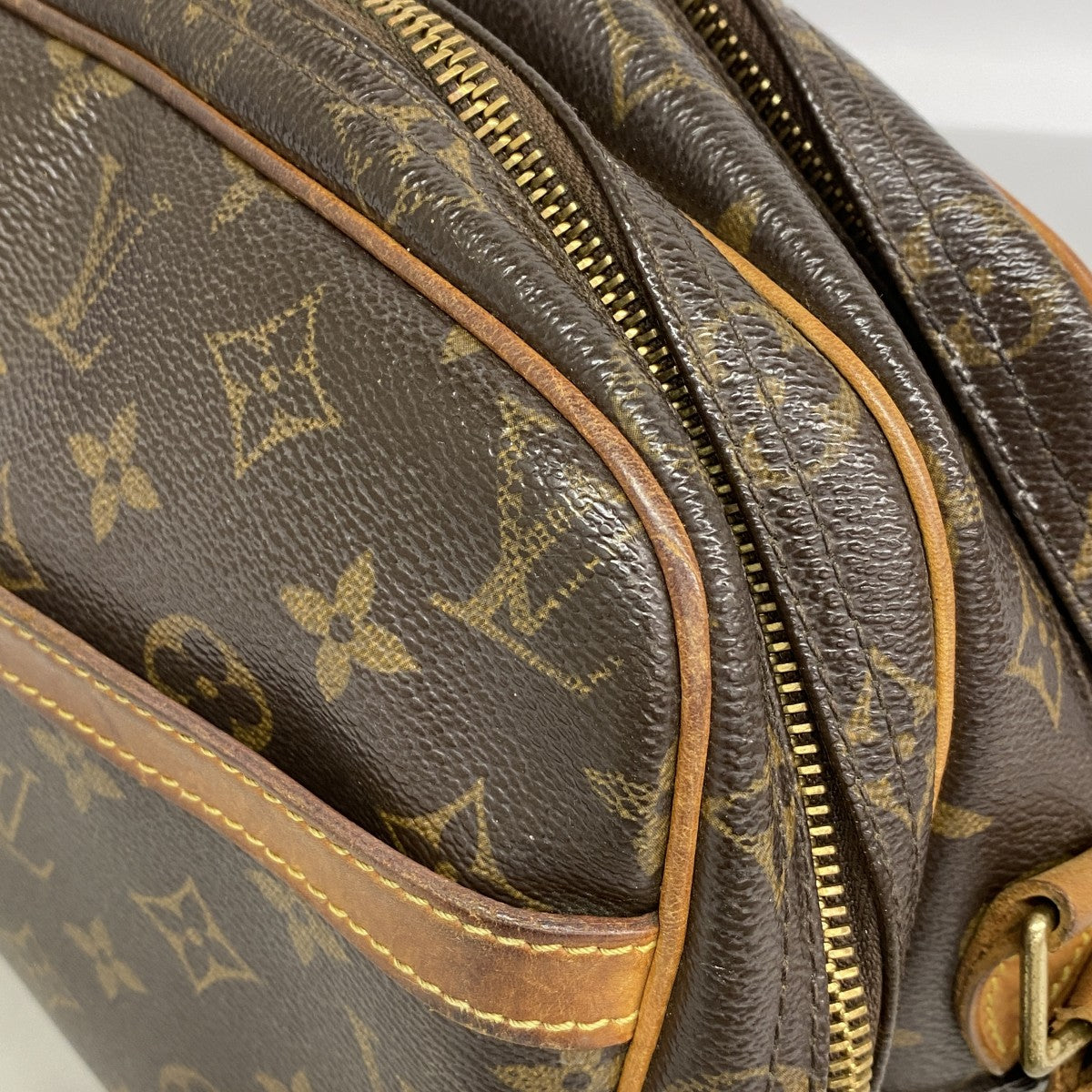 【6fc4024】ルイヴィトン ショルダーバッグ モノグラム リポーターPM M45254 ブラウン【中古】レディース