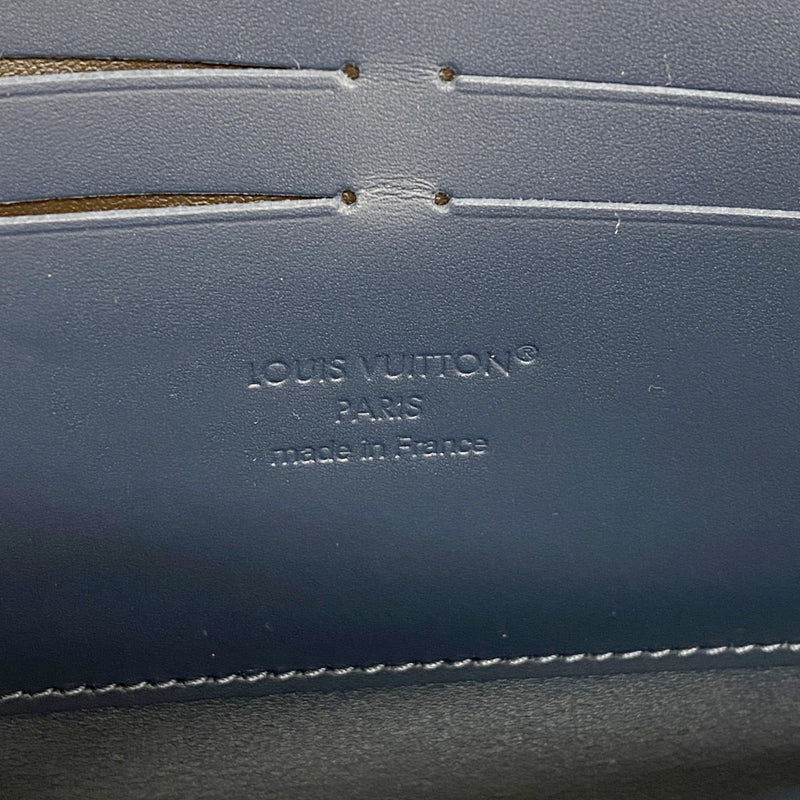 【6fc4031】ルイヴィトン 長財布 モノグラム･シャドウ ジッピーウォレットホリゾンタル M29777 ネイビー ブルー【中古】メンズ