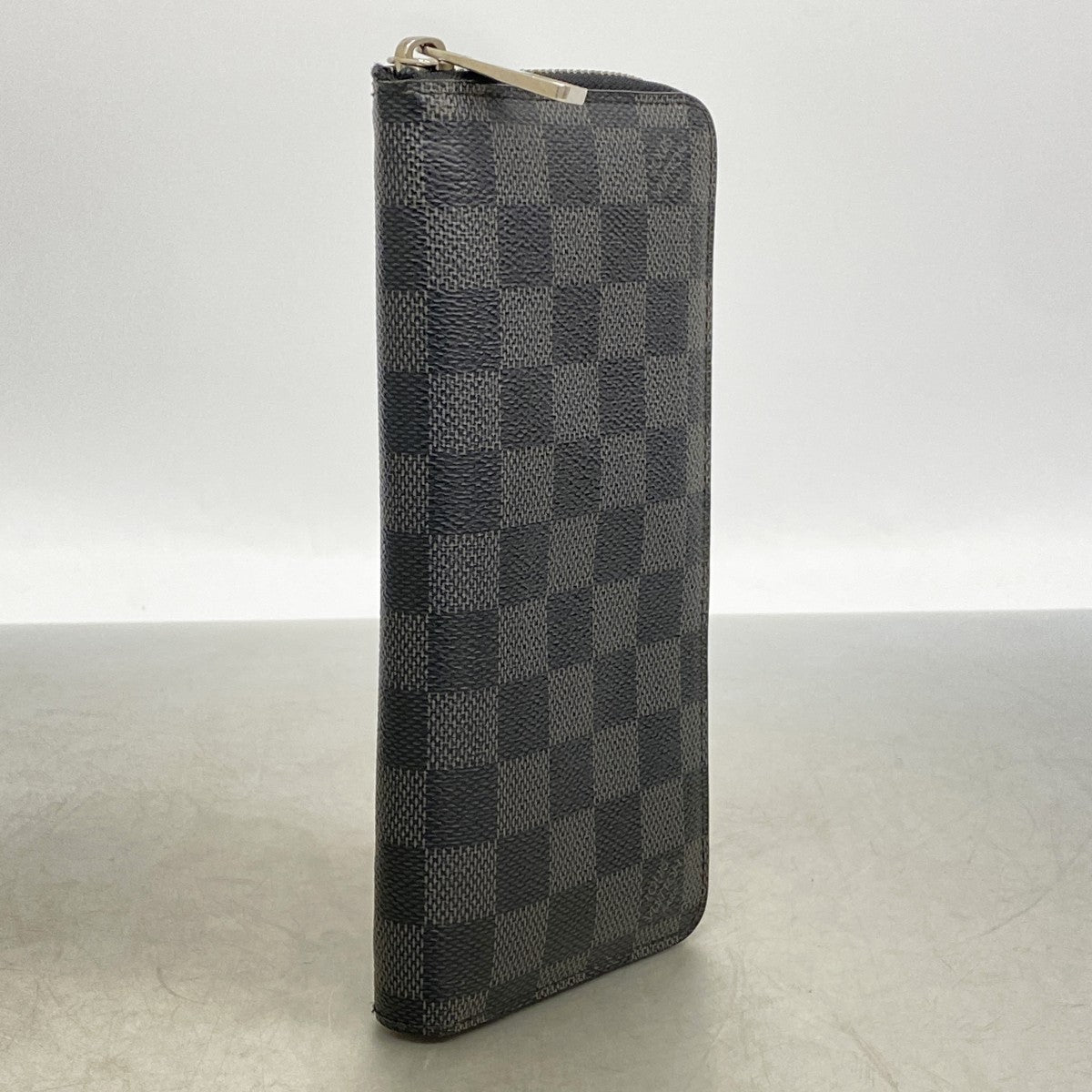 【6fc4033】ルイヴィトン 長財布 ダミエ・グラフィット ジッピーウォレットヴェルティカル N63095 ブラック グレー【中古】メンズ