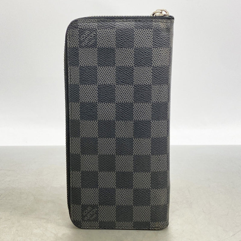 【6fc4033】ルイヴィトン 長財布 ダミエ・グラフィット ジッピーウォレットヴェルティカル N63095 ブラック グレー【中古】メンズ
