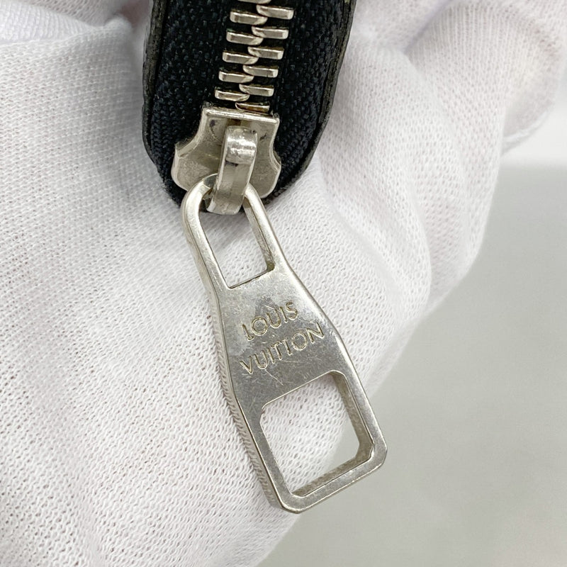 【6fc4033】ルイヴィトン 長財布 ダミエ・グラフィット ジッピーウォレットヴェルティカル N63095 ブラック グレー【中古】メンズ