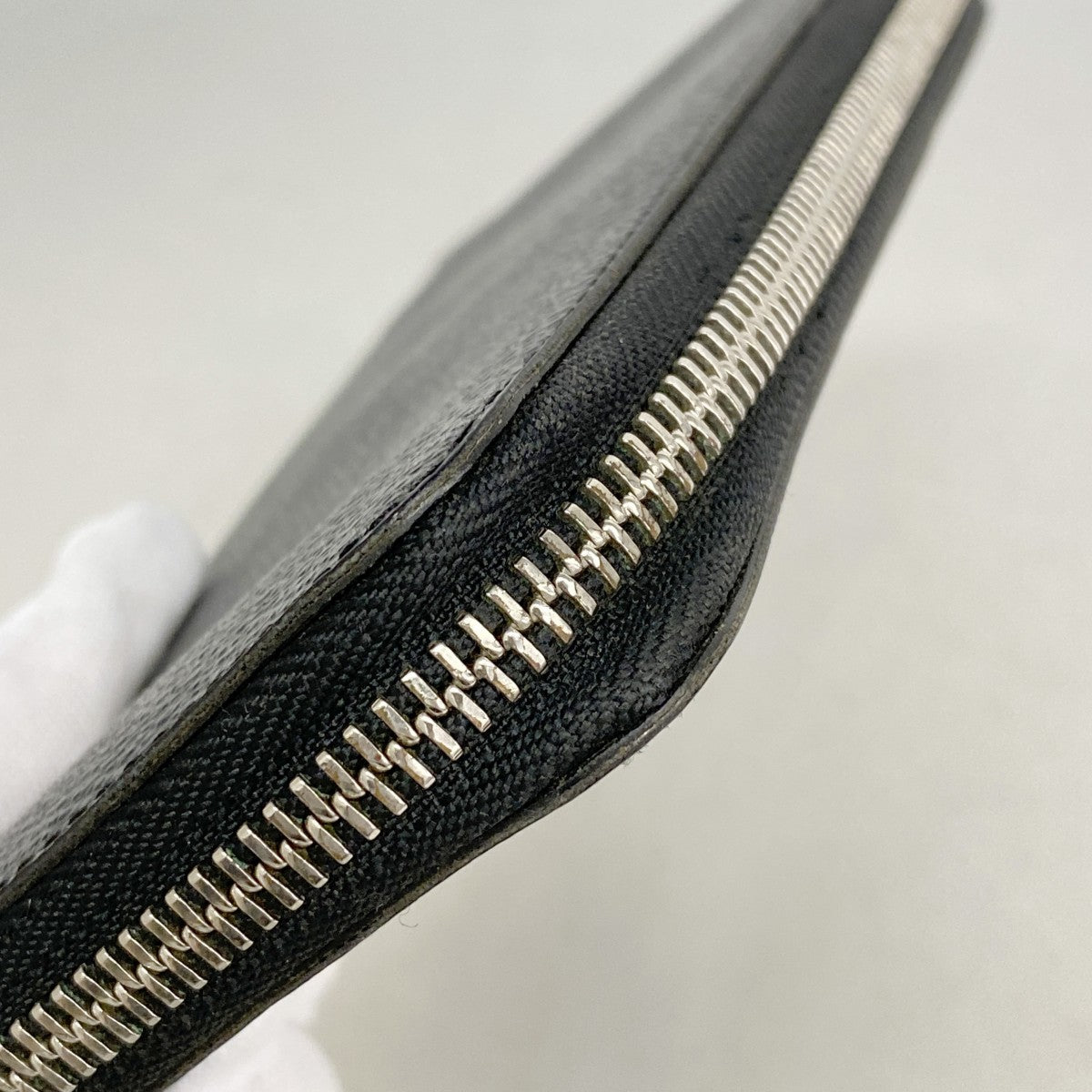 【6fc4033】ルイヴィトン 長財布 ダミエ・グラフィット ジッピーウォレットヴェルティカル N63095 ブラック グレー【中古】メンズ