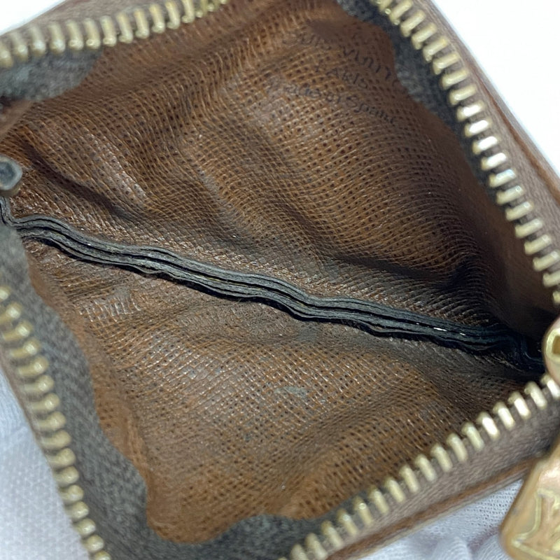 【6fc4036】ルイヴィトン コインケース モノグラム ポシェットクレ M62650 ブラウン【中古】メンズ レディース ユニセックス