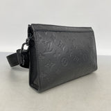 【6fc4042】ルイヴィトン ショルダーバッグ モノグラム・シャドウ ガストンウェアラブルウォレット M81115 ブラック【中古】レディース