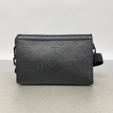 【6fc4042】ルイヴィトン ショルダーバッグ モノグラム・シャドウ ガストンウェアラブルウォレット M81115 ブラック【中古】レディース