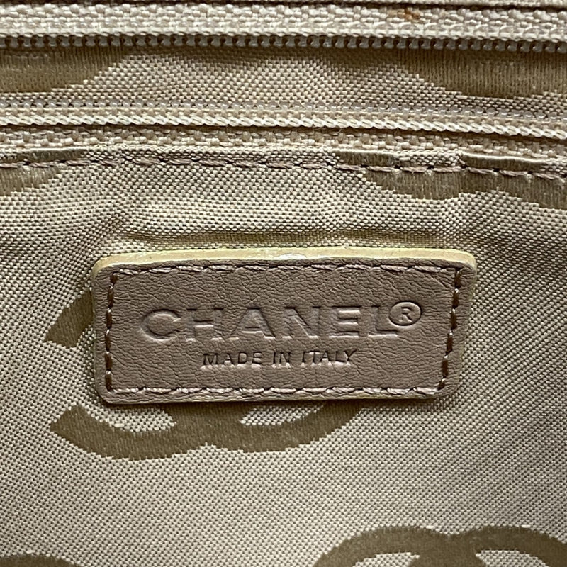 【6fc4054】シャネル ハンドバッグ ワイルドステッチ ラムスキン ベージュ ゴールド金具【中古】レディース