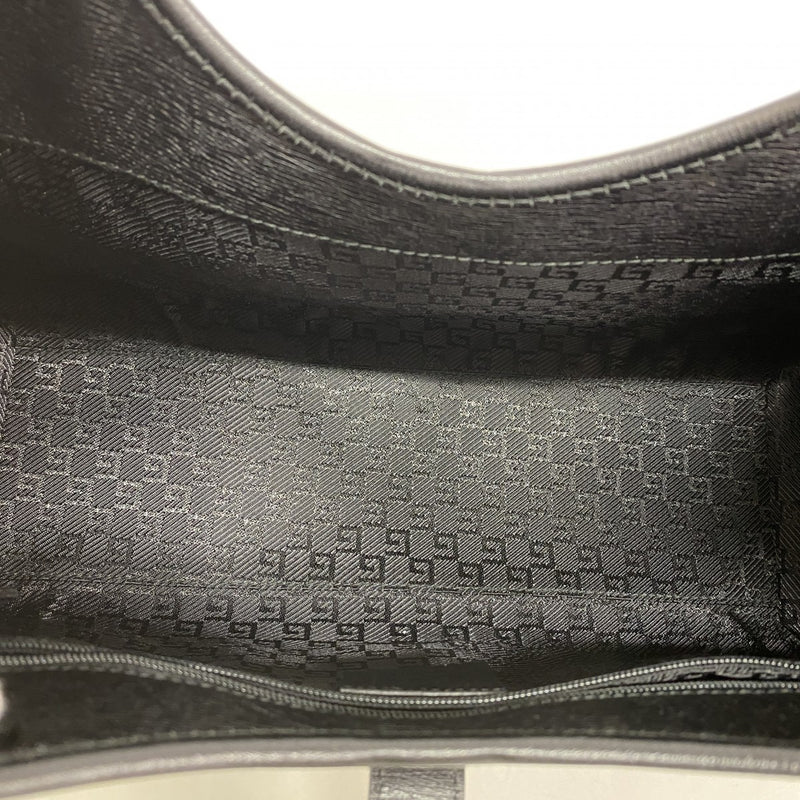 【6fc4056】グッチ ハンドバッグ ジャッキー 002 1067 レザー ブラック ゴールド金具【中古】レディース