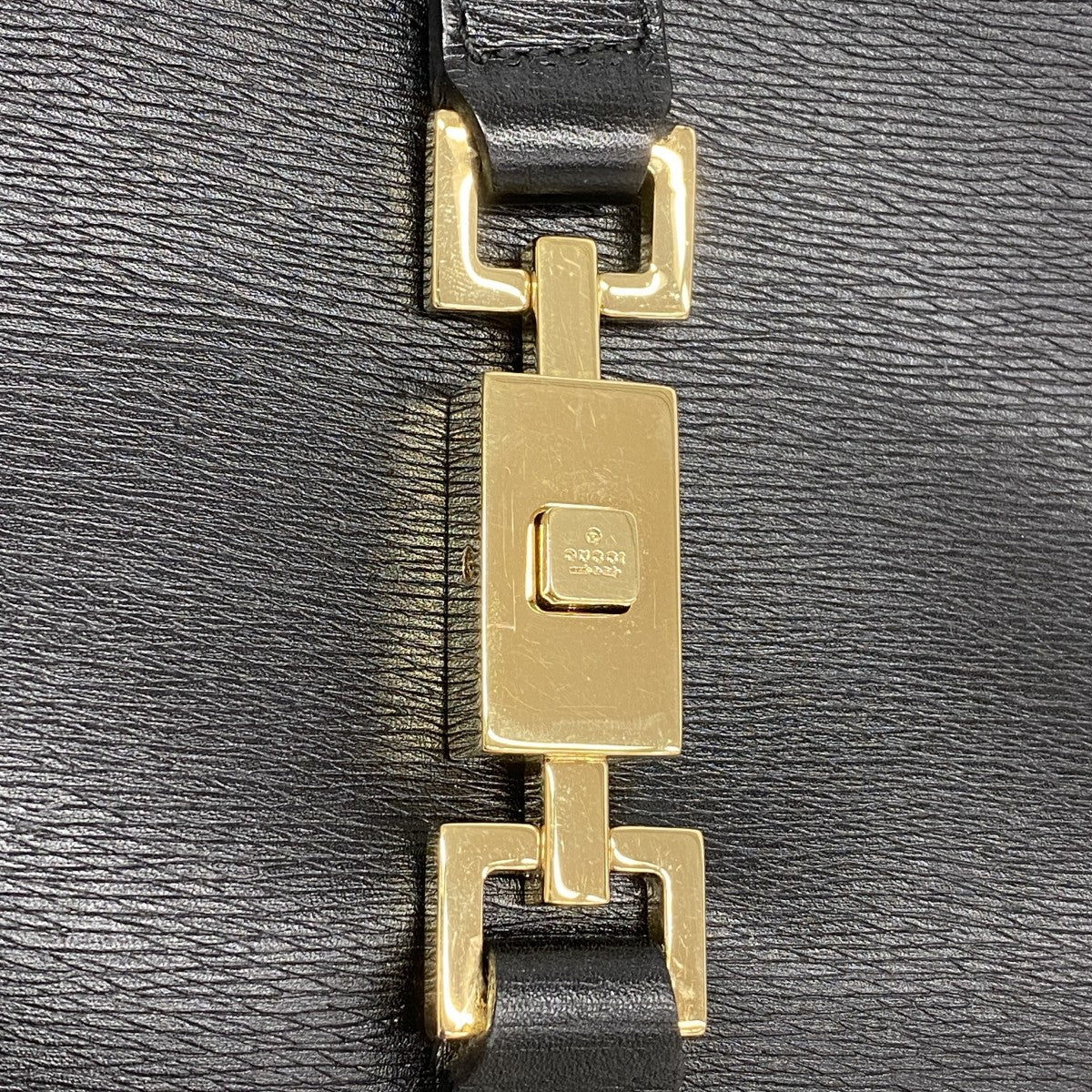 【6fc4056】グッチ ハンドバッグ ジャッキー 002 1067 レザー ブラック ゴールド金具【中古】レディース