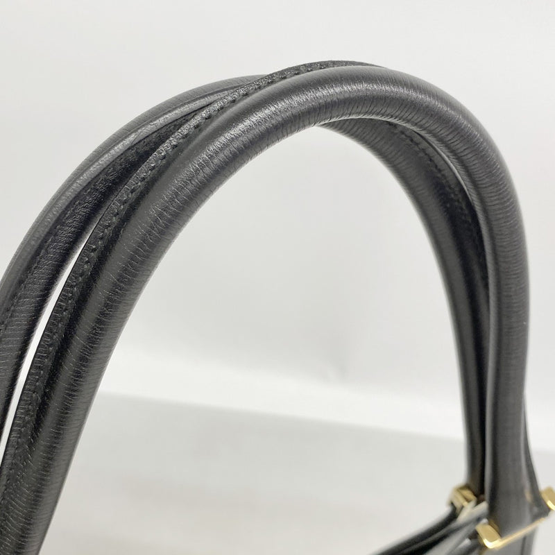 【6fc4056】グッチ ハンドバッグ ジャッキー 002 1067 レザー ブラック ゴールド金具【中古】レディース