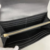 【6fc4057】フェンディ 長財布 レザー ブラック ゴールド金具【中古】レディース
