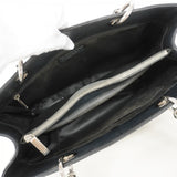 【6fc4076】シャネル チェーントート マトラッセ キャビアスキン ブラック シルバー金具【中古】レディース