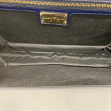 【6fc4094】サルヴァトーレフェラガモ ショルダーバッグ ヴァラ レザー ネイビー ゴールド金具【中古】レディース