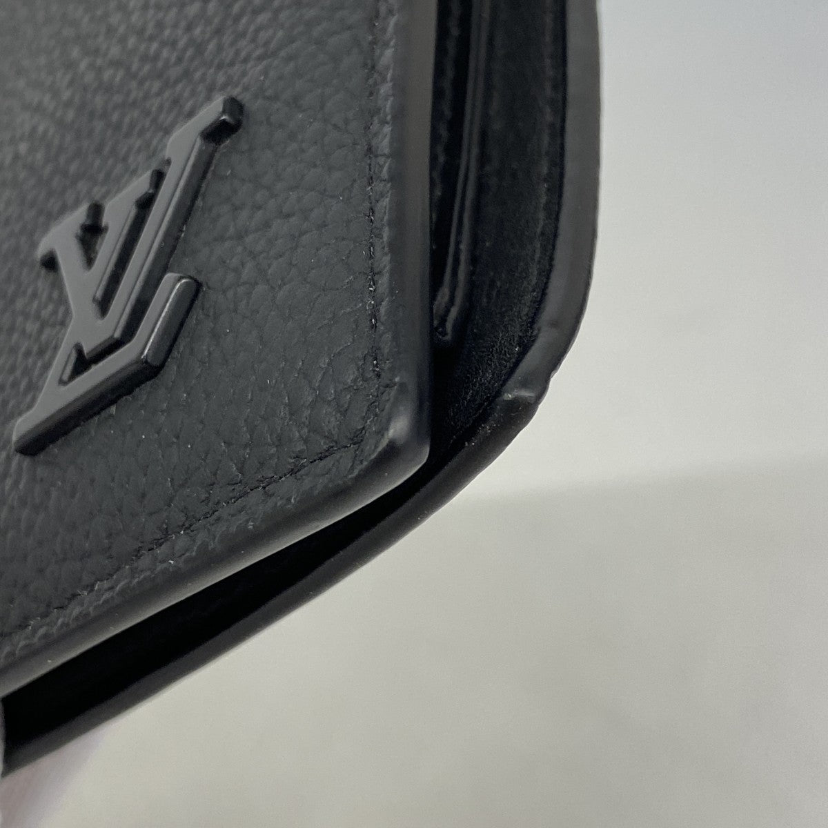 【6fc4101】ルイヴィトン 財布 アエログラム ポルトフォイユマルコ M25944 ブラック【中古】メンズ