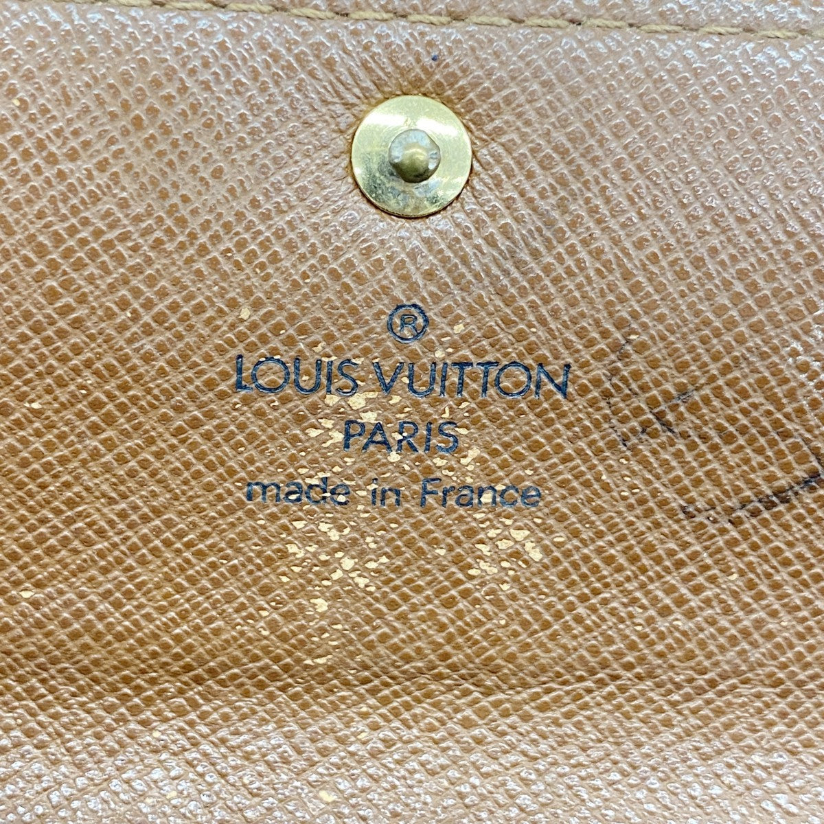 【6fc4109】ルイヴィトン 長財布 モノグラム ポシェットポルトモネクレディ M61725 ブラウン【中古】レディース