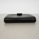 【6fc4117】シャネル 財布 ラムスキン ブラック ゴールド金具【中古】レディース