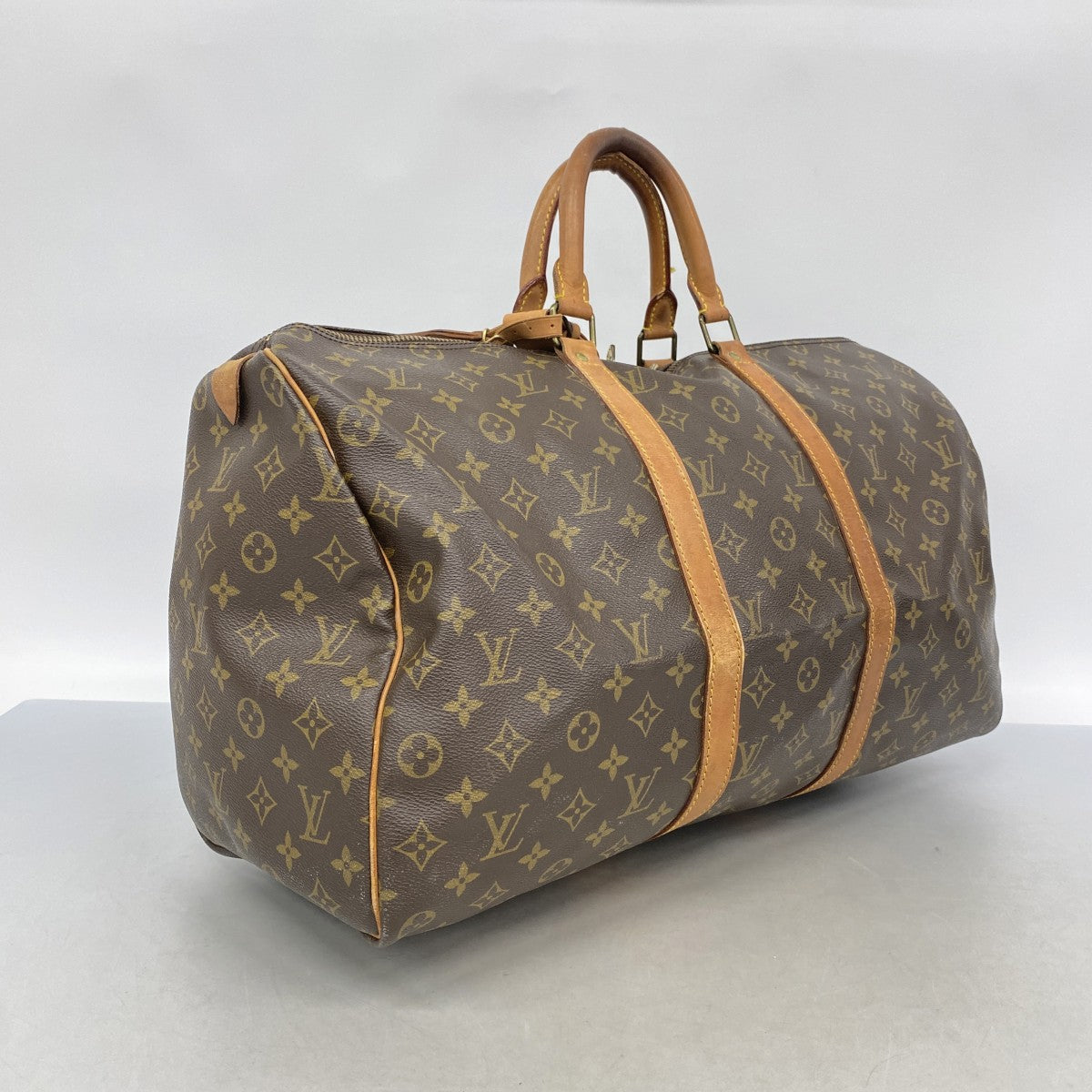 【6fc4127】ルイヴィトン ボストンバッグ モノグラム キーポル50 M41426 ブラウン【中古】メンズ レディース ユニセックス