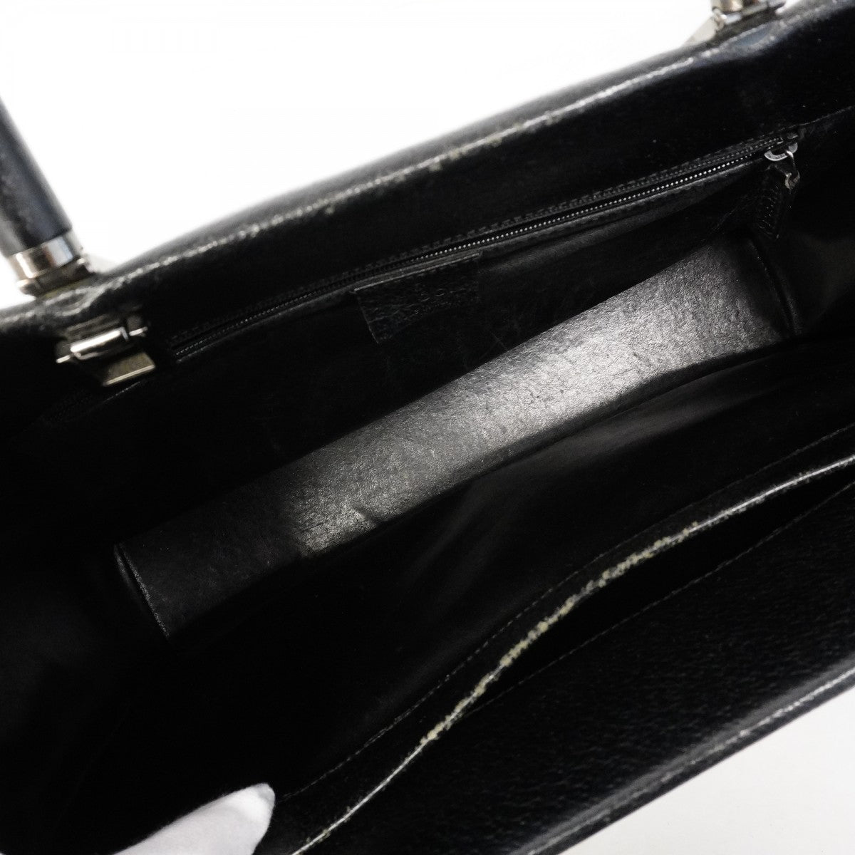 【6fc4134】グッチ ハンドバッグ バンブー 002 1034 レザー ブラック シルバー金具【中古】レディース