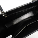 【6fc4134】グッチ ハンドバッグ バンブー 002 1034 レザー ブラック シルバー金具【中古】レディース