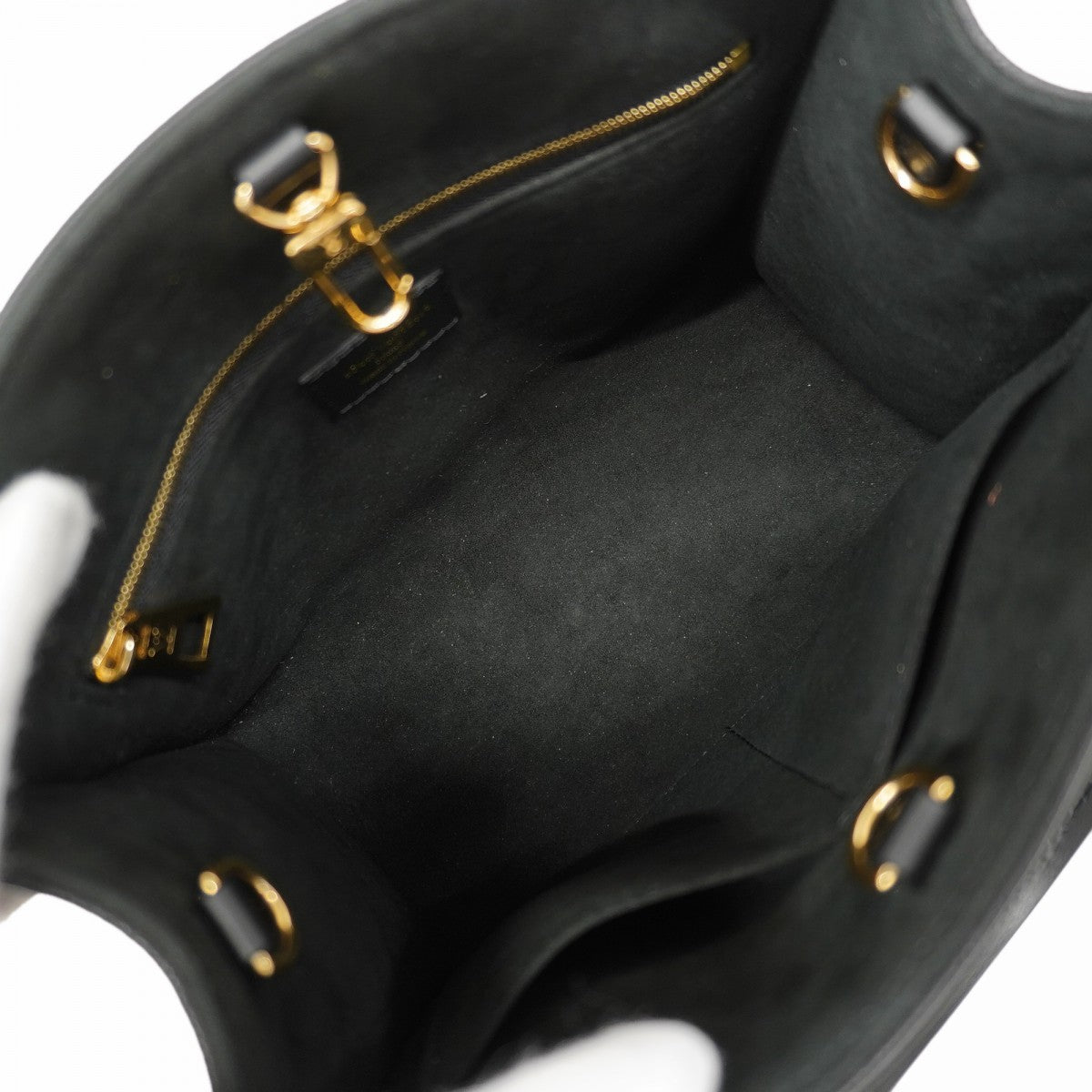 【6fc4145】ルイヴィトン ハンドバッグ モノグラム・アンプラント オンザゴーPM M45653 ノワール【中古】レディース