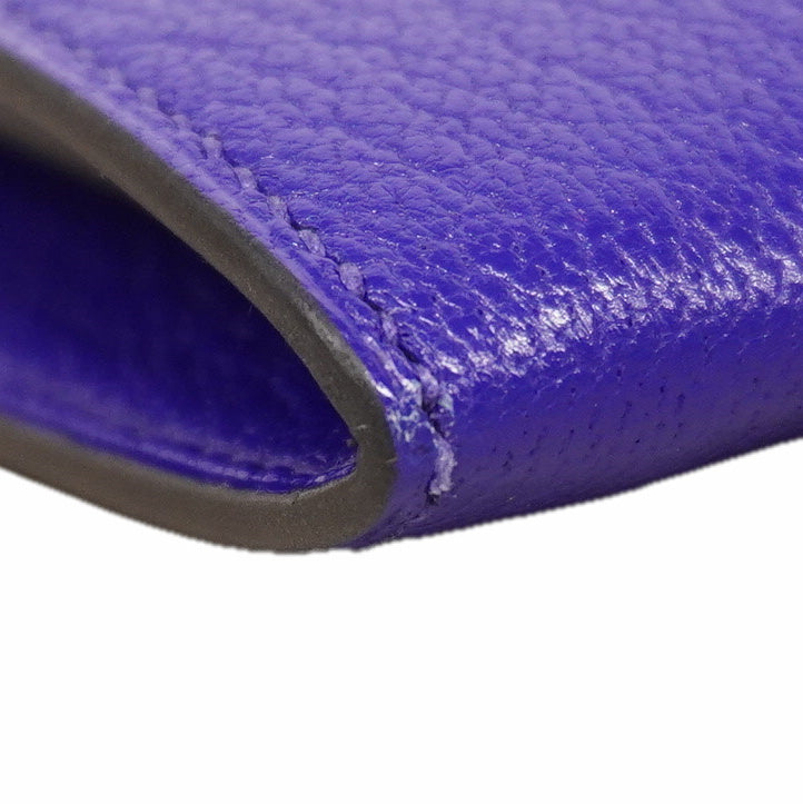 【6fc4158】エルメス ショルダーウォレット シネティックトゥーゴー エバーカーフ ブルーエレクトリック シルバー金具 A刻印【中古】レディース