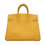 【6fc4162-g】エルメス ハンドバッグ バーキン25 トゴ パイユ シルバー金具 K刻印【中古】レディース
