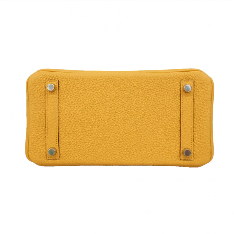 【6fc4162-g】エルメス ハンドバッグ バーキン25 トゴ パイユ シルバー金具 K刻印【中古】レディース