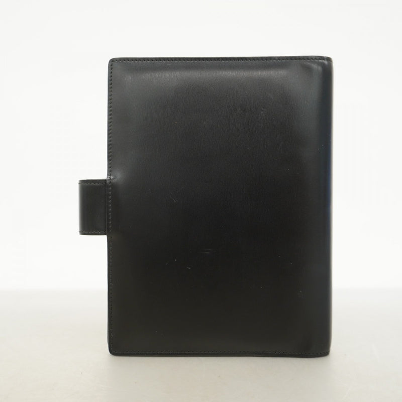 【6fc4179】カルティエ 手帳カバー パンテール レザー ブラック ゴールド金具【中古】メンズ レディース ユニセックス